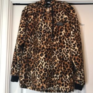 Pink- Leopard Pullover
